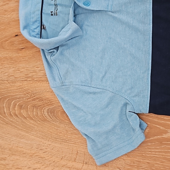 Under Armour Boys' Thredborne Blocked Polo, Size Small (Canoe Blue) - Picture 4 of 7